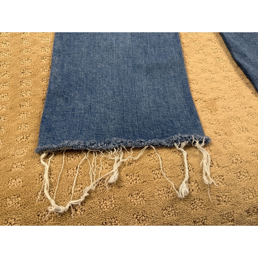 Women's AG Adriano Goldschmied Y2K Saige wide Leg Baggy Crop Sz 27 Raw Hem #1343 - Picture 15 of 16